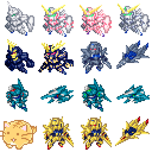 ドット絵 ガンダムuc Aアイコン Minadukiyuto さんのイラスト ニコニコ静画 イラスト