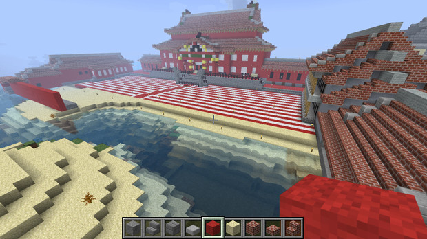 Minecraft 製作途中 首里城 完成動画upしました ミカケハ さんのイラスト ニコニコ静画 イラスト