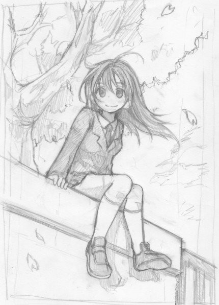 桜と女子高生 ししょ さんのイラスト ニコニコ静画 イラスト