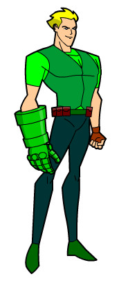 右腕と結合したタイタンマイティアーム