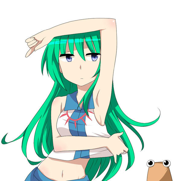早苗 本物のドヤ顔ってのはね こうするんです ニコニコ静画 イラスト