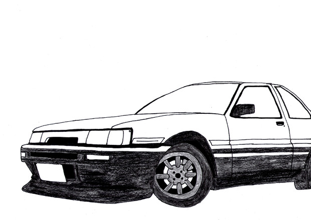 Ae86レビン 模写 Ichigo さんのイラスト ニコニコ静画 イラスト