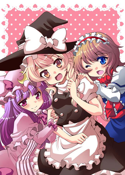 魔女たちが魔理沙を取り合って大変なことになっています さいピン さんのイラスト ニコニコ静画 イラスト