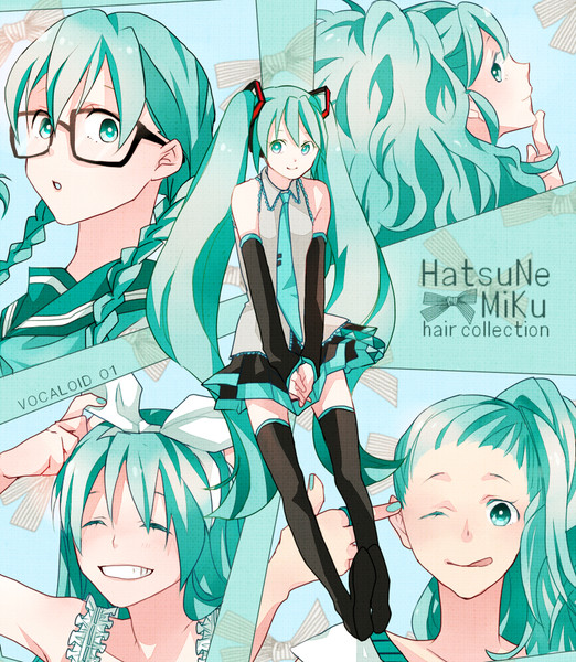 初音ミクの髪で遊んでみた いとうさん さんのイラスト ニコニコ静画 イラスト