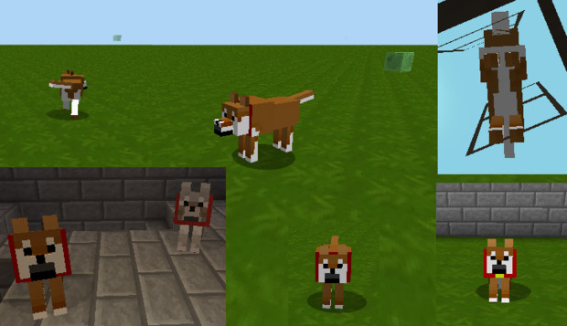 Minecraft オオカミ専用 柴犬 Mobスキン 野良牛 バファムート さんのイラスト ニコニコ静画 イラスト