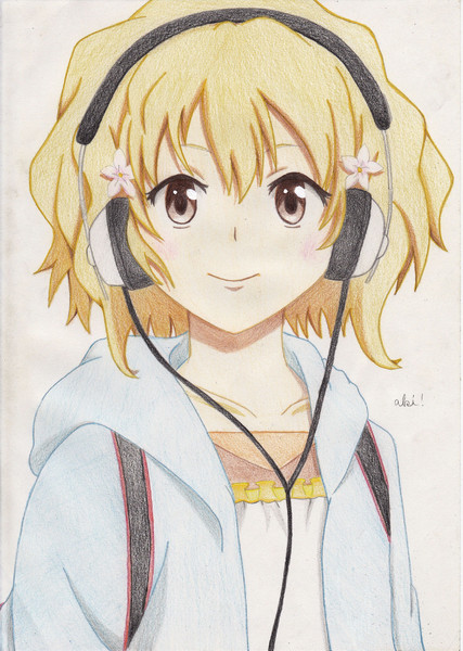 花咲くいろはの 松前緒花 色鉛筆 描いてみた Aki さんのイラスト ニコニコ静画 イラスト
