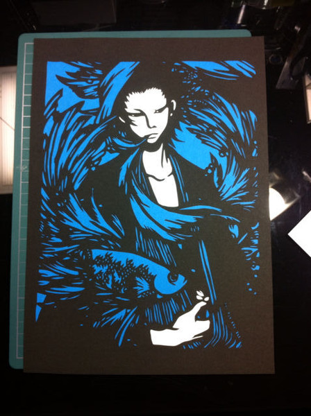 切り絵 和服の男性 切ってみた よう さんのイラスト ニコニコ静画 イラスト