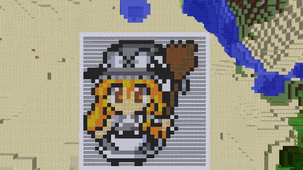 Minecraft まったりドット絵 魔理沙編 あかしょ Co さんのイラスト ニコニコ静画 イラスト