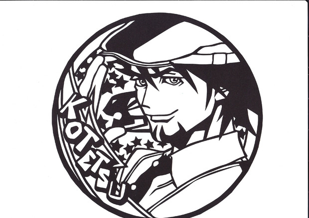 切り絵 おじさんコースターを切ってみた Tiger Bunny ななす さんのイラスト ニコニコ静画 イラスト