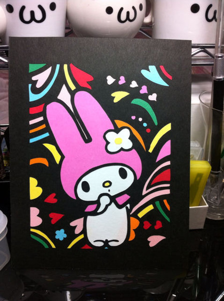 切り絵 マイメロ カラー 切ってみた よう さんのイラスト ニコニコ静画 イラスト