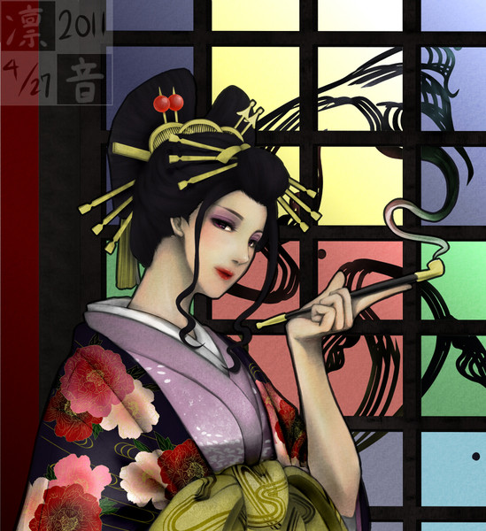 70以上 イラスト 花魁 壁紙 ただの無料イラスト