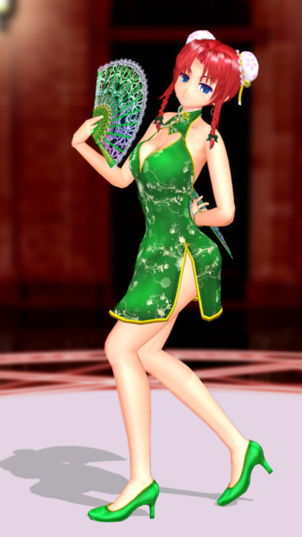 ミニチャイナなめーりんできました Mmdモデル配布 アールビット さんのイラスト ニコニコ静画 イラスト