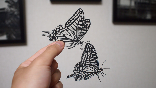 切り絵 アゲハチョウ 碧輝うろこ さんのイラスト ニコニコ静画 イラスト