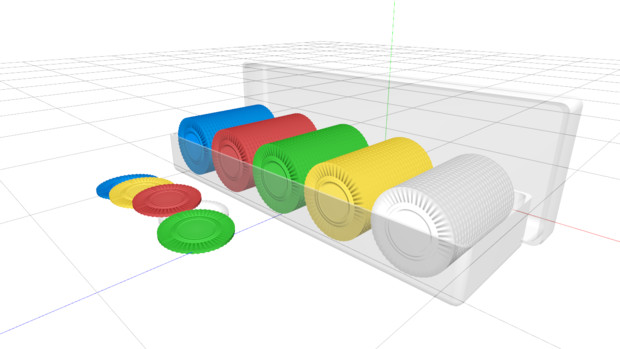 MMDモデル ポーカーチップ