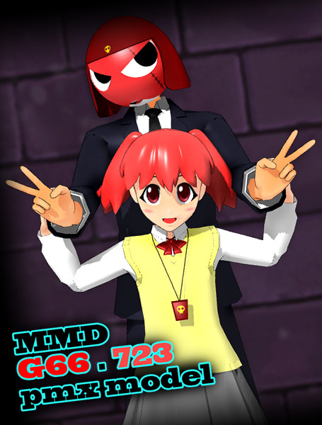 【MMD-OMF2】ギロロ伍長・日向夏美モデル配布