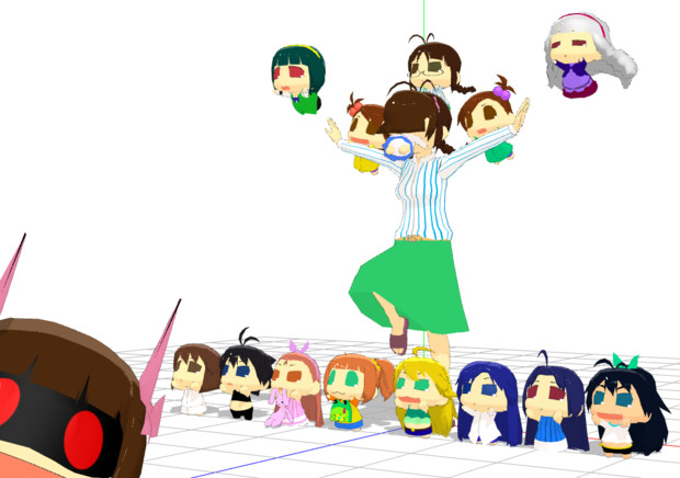 Mmd Omf2 ぷちどるのもでる ぷちます すけさん さんのイラスト ニコニコ静画 イラスト