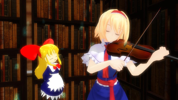 バイオリンを演奏するアリス