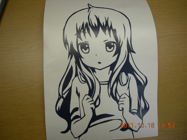 カッティングステッカーで可愛い女の子 飴 さんのイラスト ニコニコ静画 イラスト