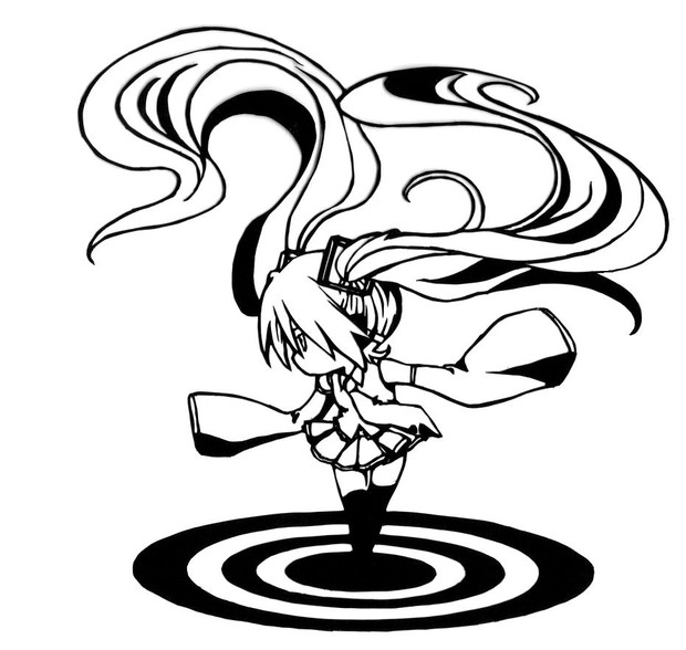 初音ミク　切り絵