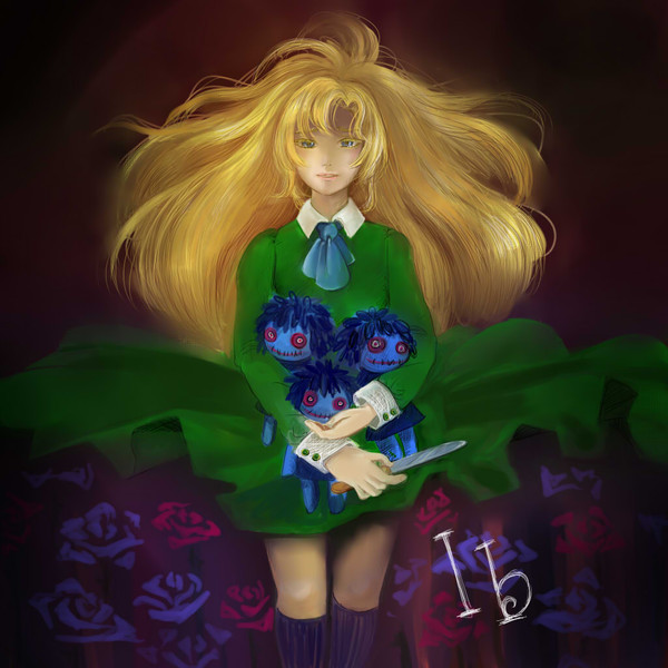 ｉｂ 絵の中の私は 笑っているのにどうしてこんなに寂しいの ねぇ お父さん ଳおばけちゃん ଳ さんのイラスト ニコニコ静画 イラスト