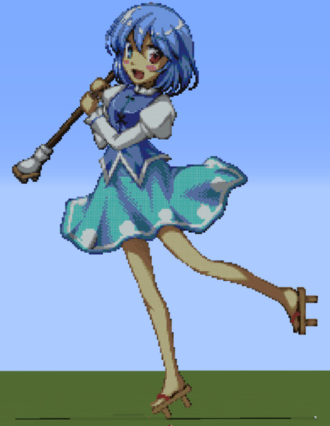 Minecraftで多々良小傘のドット絵作ってみた Rofellos13 さんのイラスト ニコニコ静画 イラスト