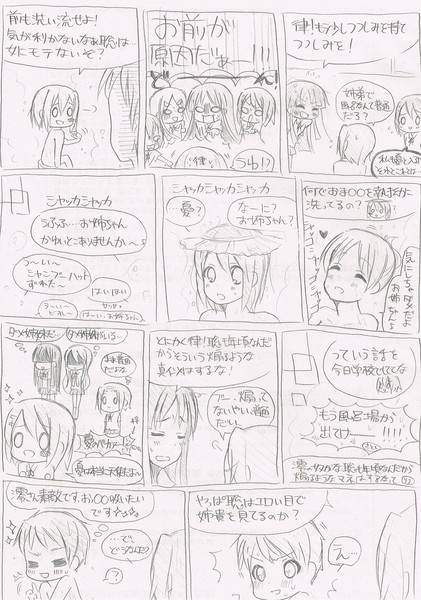 あるけいおん 律聡ｓｓを落書き漫画にしてみた４ とまとま さんのイラスト ニコニコ静画 イラスト