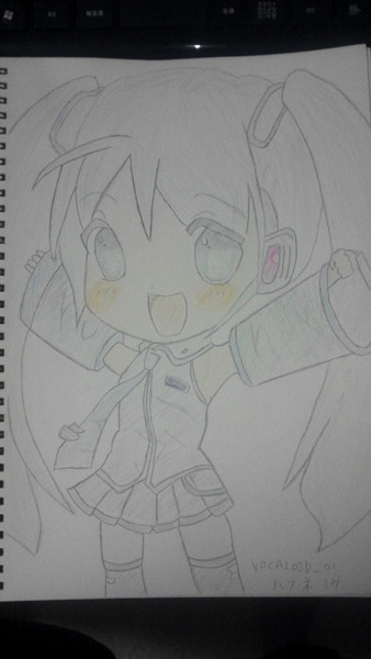きゅんキャラ 初音ミク 描いてみた つんつるてんこ さんのイラスト ニコニコ静画 イラスト