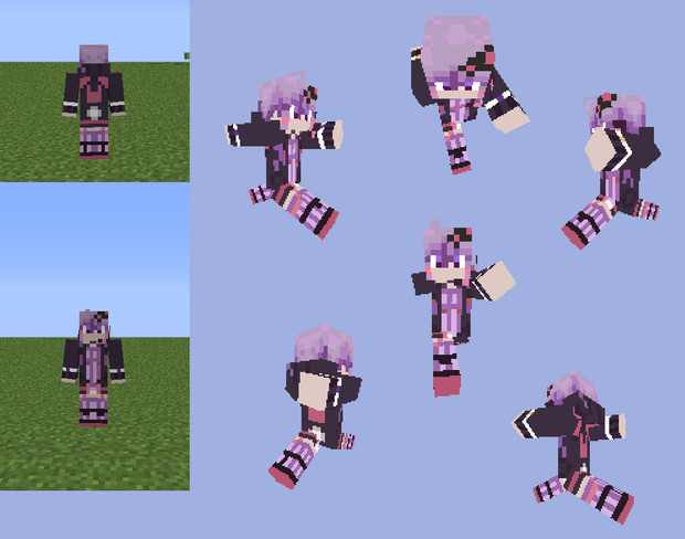 Minecraft 結月ゆかり フード脱ぎver ボカロ 野良牛 バファムート さんのイラスト ニコニコ静画 イラスト