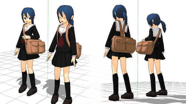 Mmd バッグモデル配布 Mato 文化ヒナゲシ制作所 さんのイラスト ニコニコ静画 イラスト