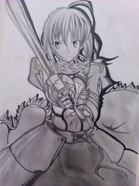 Fate Zero 底辺がセイバーたん描いてみまみた ニコニコ静画 イラスト