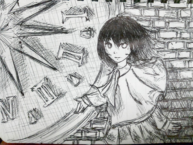 初めてボールペンで絵を描いた はつおれ さんのイラスト ニコニコ静画 イラスト