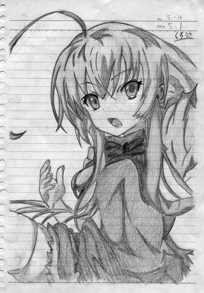 物理の授業中に下書きやって生物と国語の時間に塗ってみた Nichika さんのイラスト ニコニコ静画 イラスト
