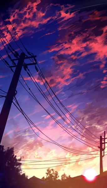 襲いかかる夕焼け べるし さんのイラスト ニコニコ静画 イラスト