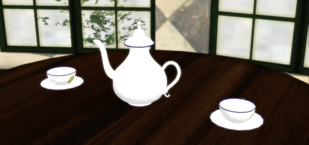 【MMDアクセサリ】フランス紅茶店で出てきそうなティーセット