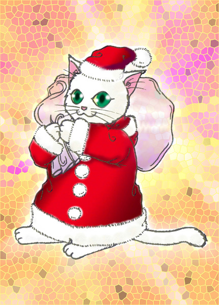 猫サンタ にゃぷん さんのイラスト ニコニコ静画 イラスト