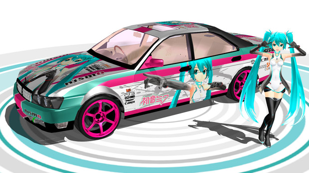 Mmd 七葉htレーシングミク 痛車 ミンメイ さんのイラスト ニコニコ静画 イラスト