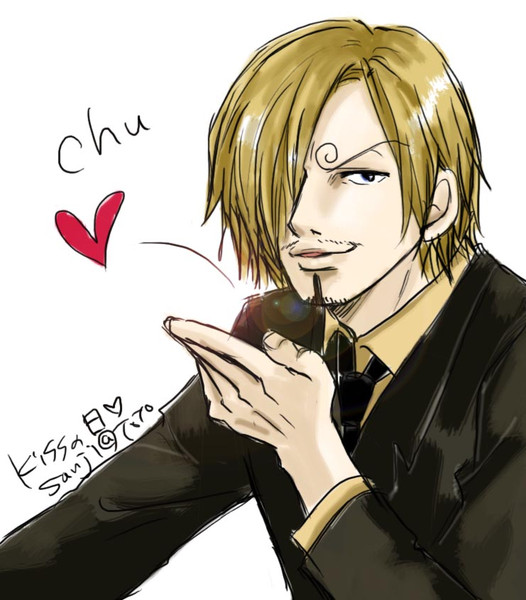 5 23キスの日という事で落書いたサンジさんw Z Chu トト さんのイラスト ニコニコ静画 イラスト