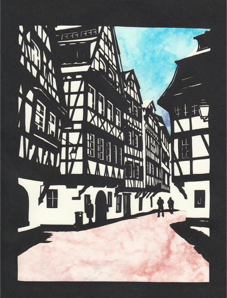 切り絵 街並み やしろ さんのイラスト ニコニコ静画 イラスト