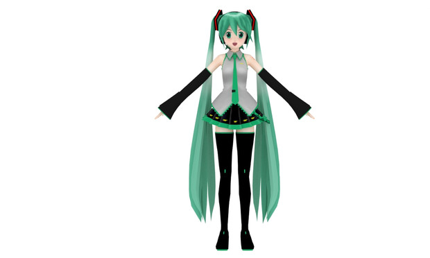 作りかけ初音ミク その４ 現在骨入れ中 全身版 そむにうむ 森山弘樹 さんのイラスト ニコニコ静画 イラスト