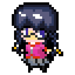 化物語より 羽川翼をドット絵で描いてみた マイラ さんのイラスト ニコニコ静画 イラスト