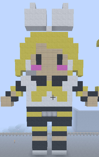 Minecraftで鏡音リン作ってみた 餅 ｪ さんのイラスト ニコニコ静画 イラスト
