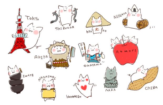 ご当地にゃんこ Q さんのイラスト ニコニコ静画 イラスト