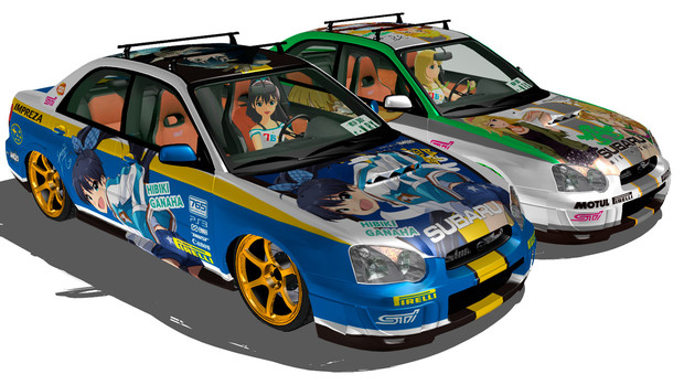Mmd アイマス 響 美希 痛車 ミンメイ さんのイラスト ニコニコ静画 イラスト