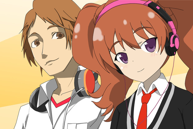 Q 茶髪でヘッドフォンといえば くぅの人 さんのイラスト ニコニコ静画 イラスト