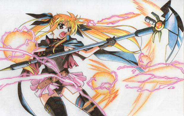 【色鉛筆模写】いくよっ バルディッシュ！