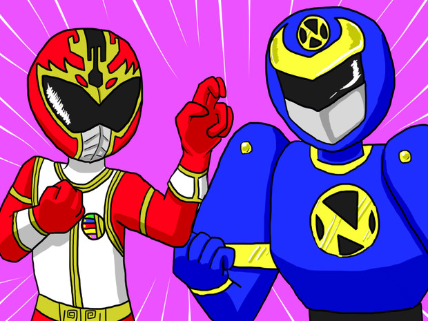ダイレンジャー Vs カクレンジャー 銀紙ツツム さんのイラスト ニコニコ静画 イラスト