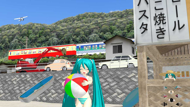 モデル配布 ビーチボールpmd えれこみゅ すのこバーンp さんのイラスト ニコニコ静画 イラスト