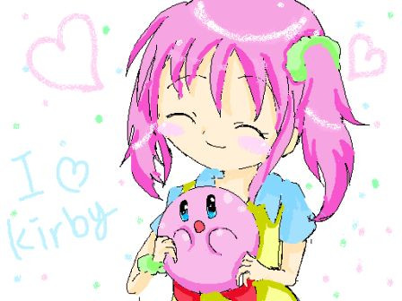 カービィと女の子 雪村うさぎ さんのイラスト ニコニコ静画 イラスト