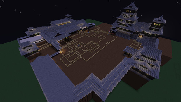 【Minecraft】熊本城　まだまだ本丸御殿周辺を制作中