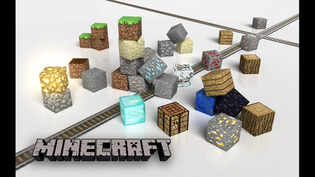 MinecraftのPC壁紙を暇だから作ってみた(Simple Full HD)